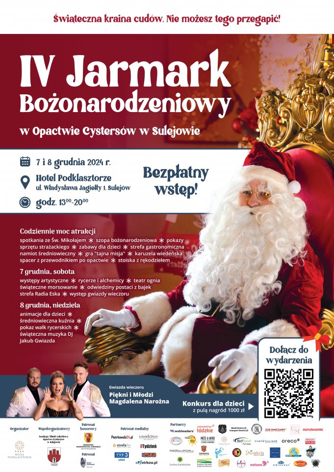 Plakat przygotowany przez organizatora