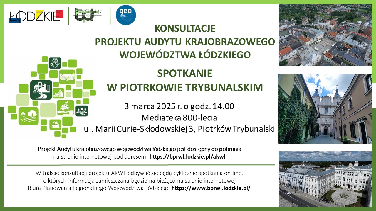 Plakat przygotowany przez organizatora