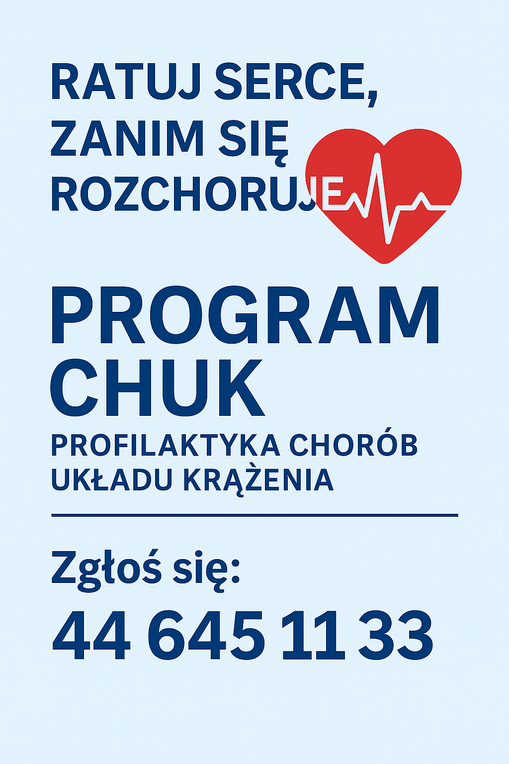 Ratuj serce, zanim się rozchoruje – skorzystaj z bezpłatnego programu CHUK