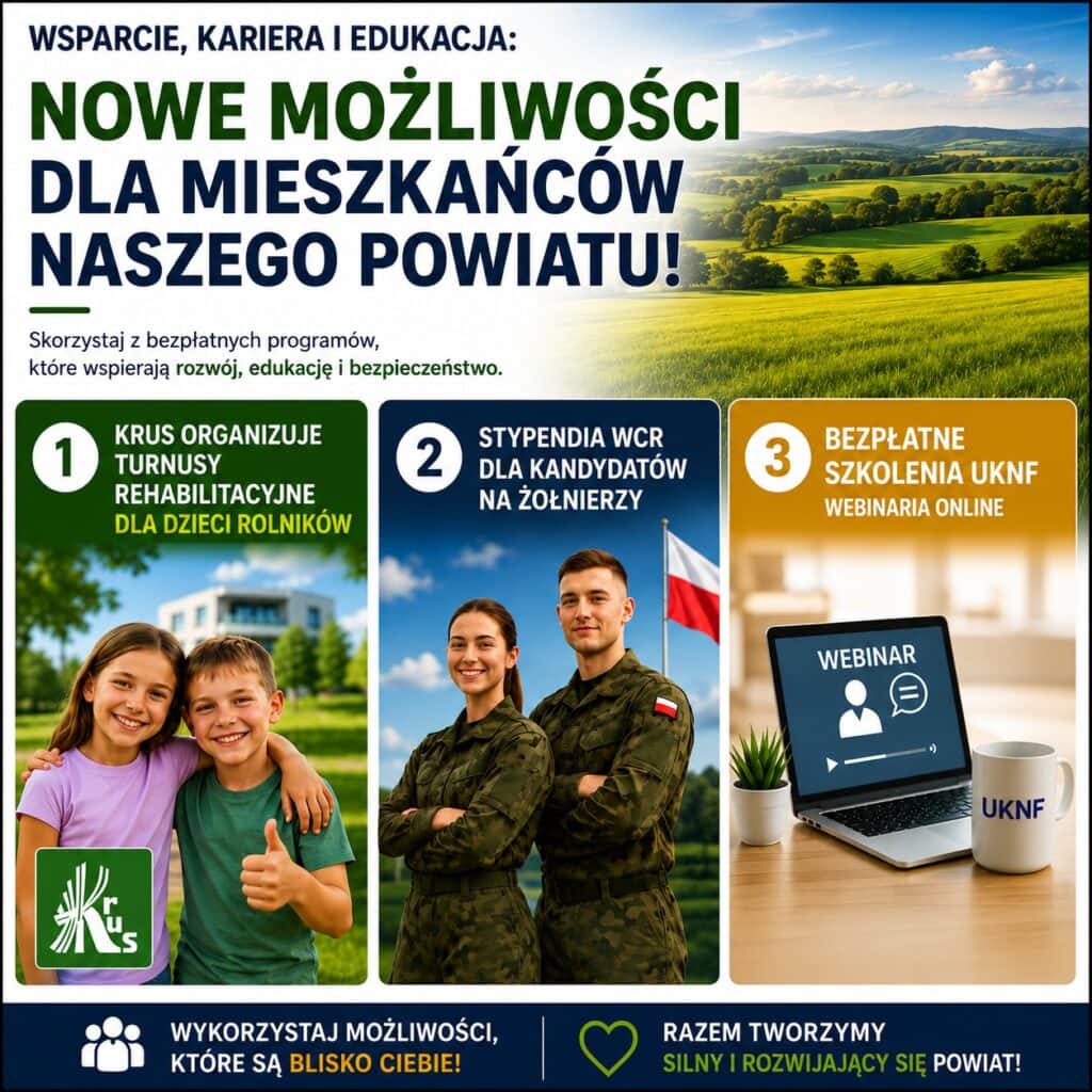 Wsparcie, kariera i edukacja: nowe możliwości dla mieszkańców naszego powiatu