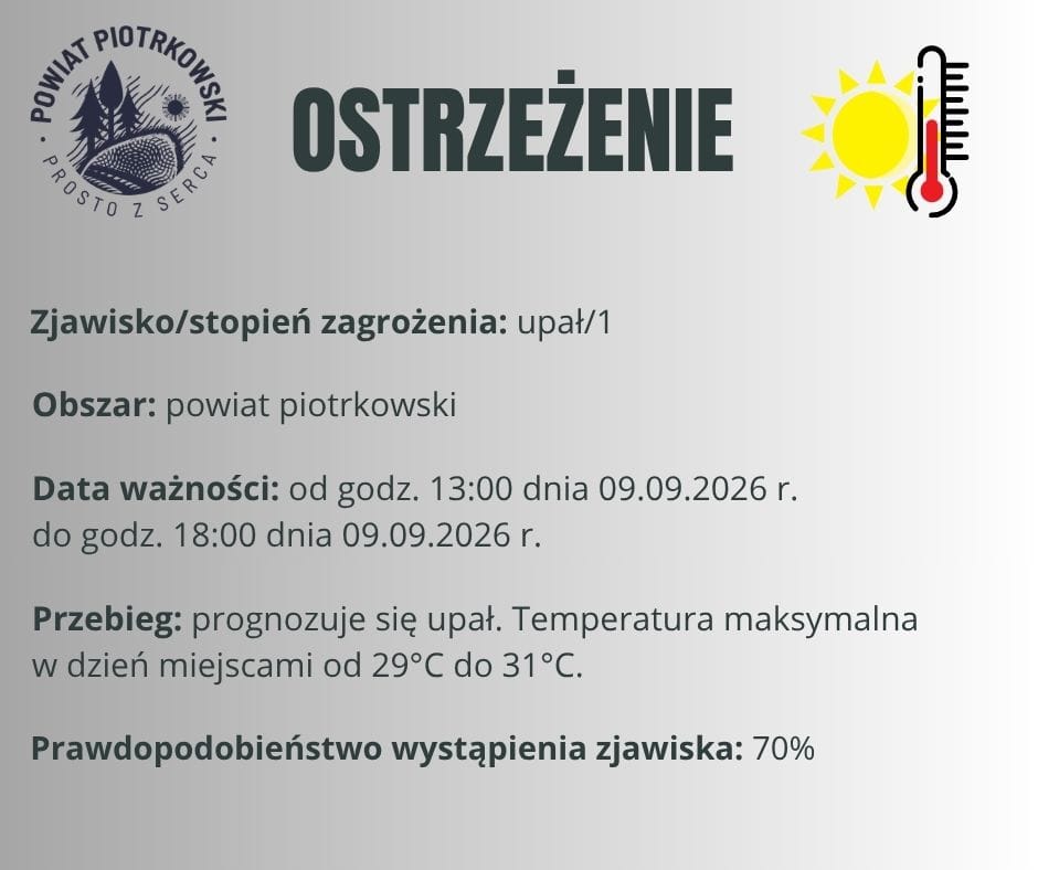 Ostrzeżenie meteorologiczne nr 95